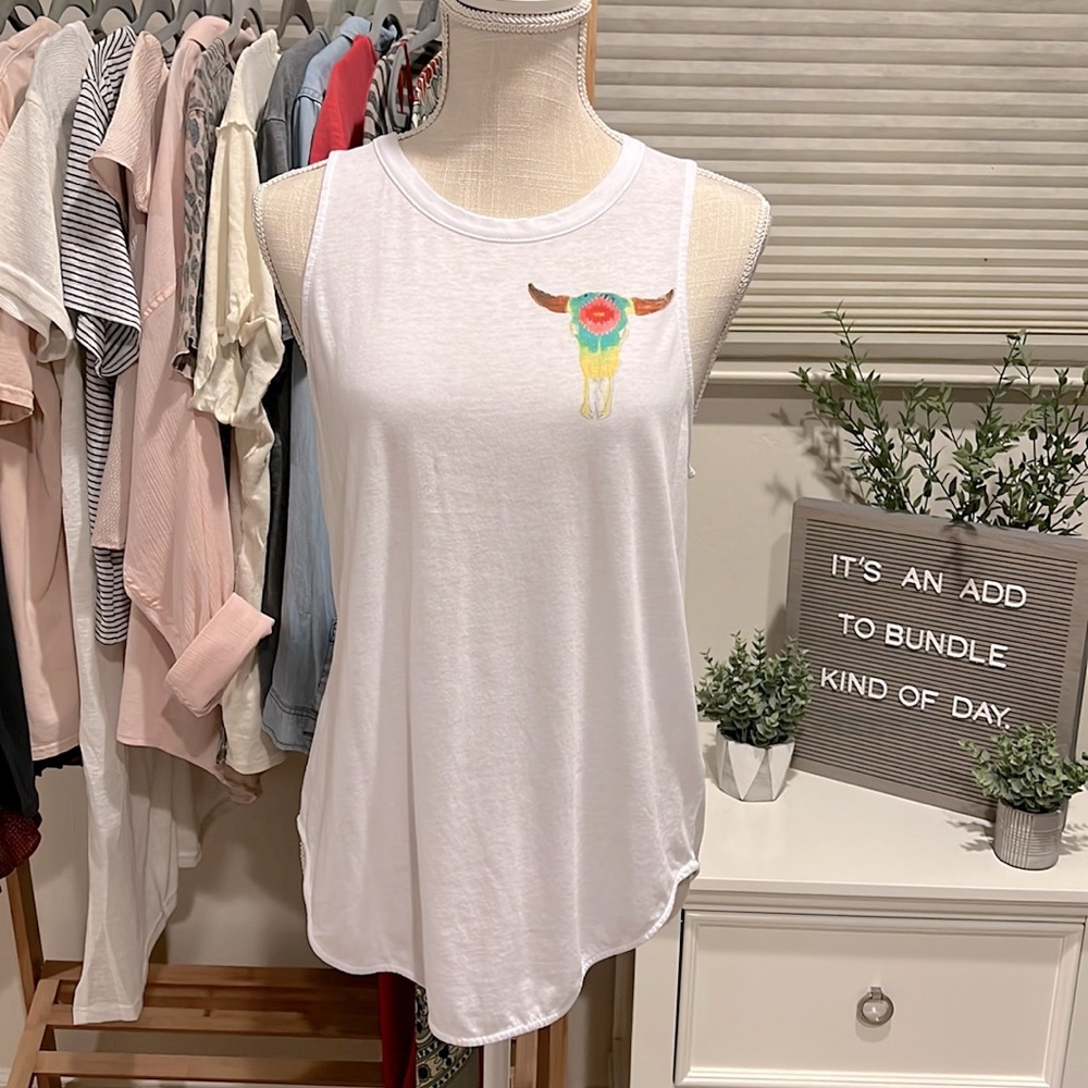 Chaser Bull Skull Tank Top